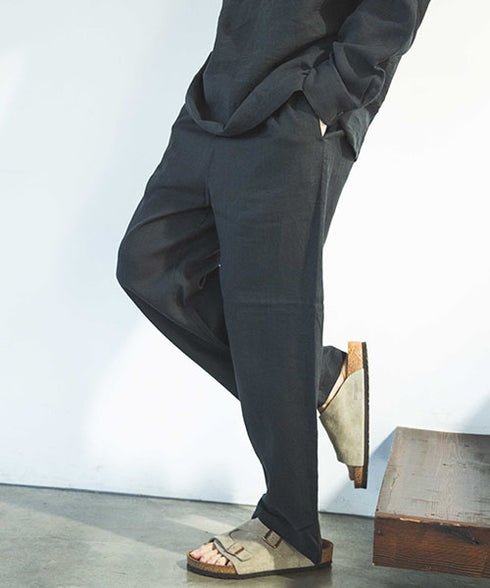 MR.OLIVE /SILKY LINEN / RELAX EASY PANTS ミスターオリーブ/シルキーリネン/リラックスイージーパンツ